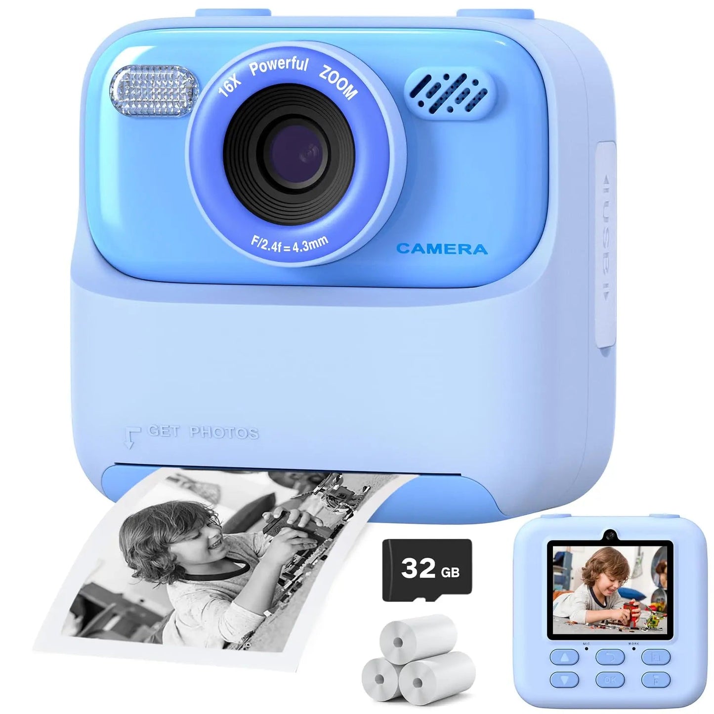 Appareil Photo Instantané HD pour Enfants