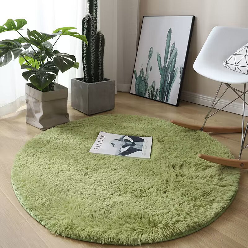 Tapis Rond Doux et Moelleux