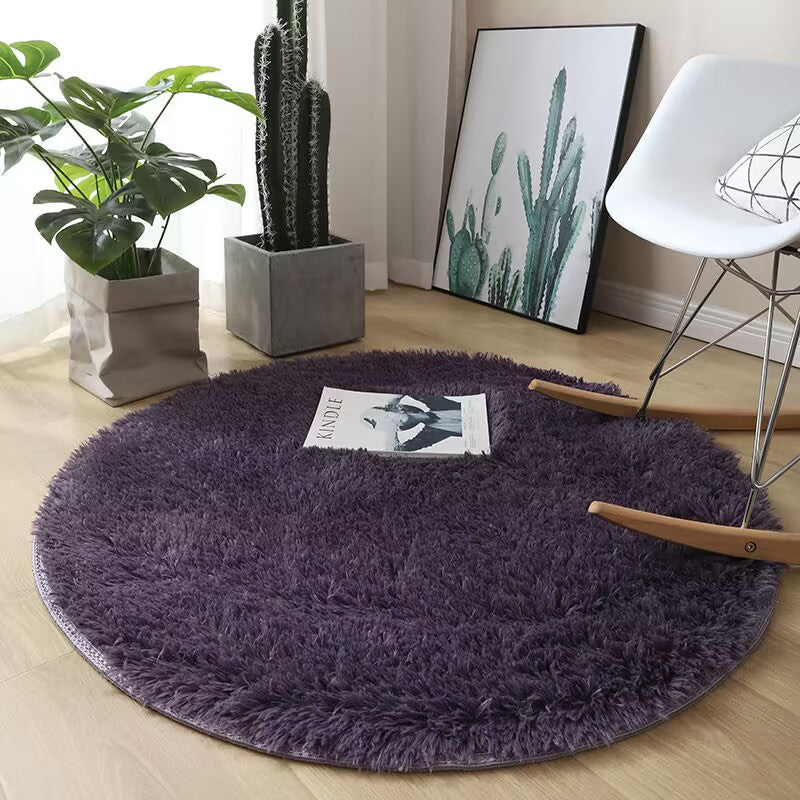 Tapis Rond Doux et Moelleux