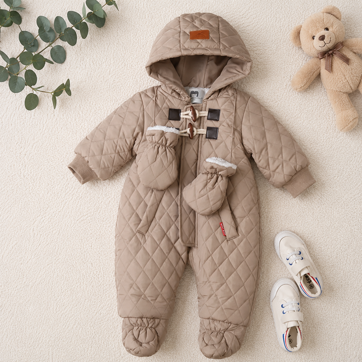 Combinaison Bébé Velours Ultra Douce