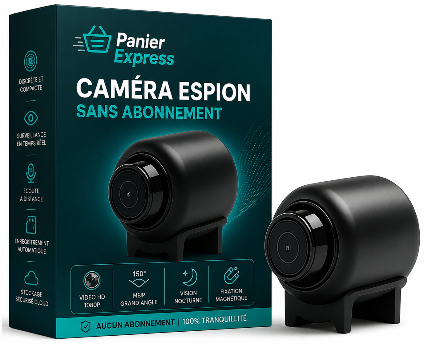 Panier Express – Mini Caméra HD Intelligente