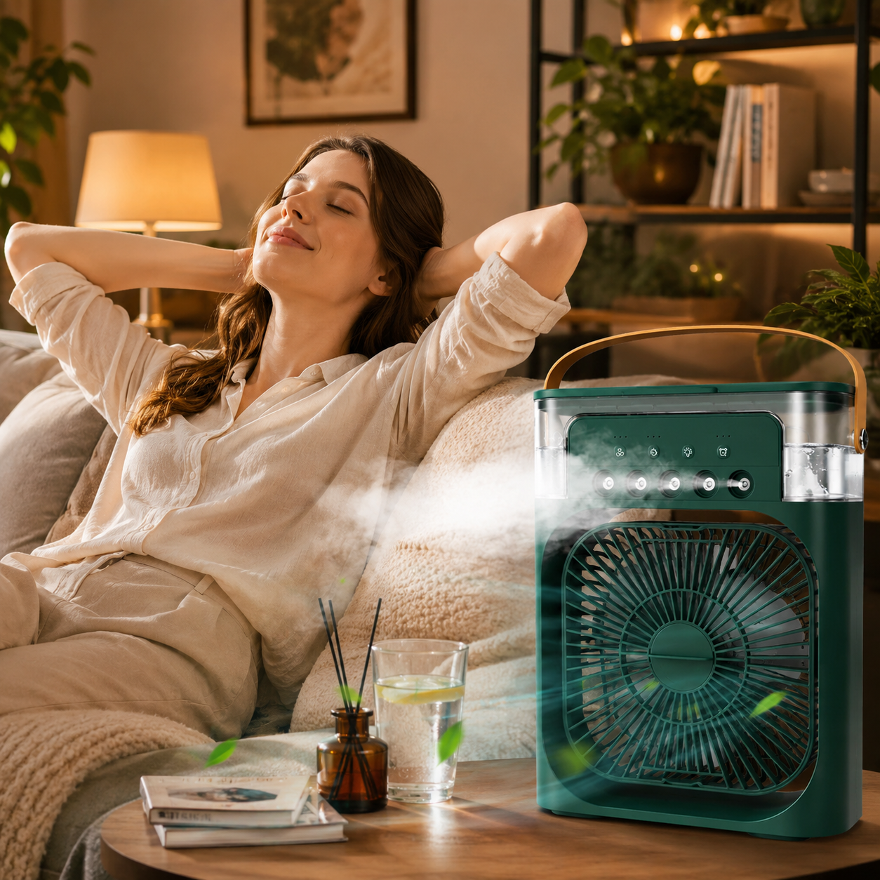 Climatiseur Portable 3-en-1 avec Brumisateur d'Air