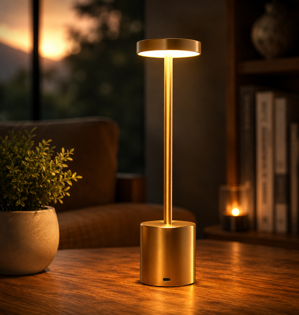 Lampe de Chevet Sans Fil à Intensité Réglable