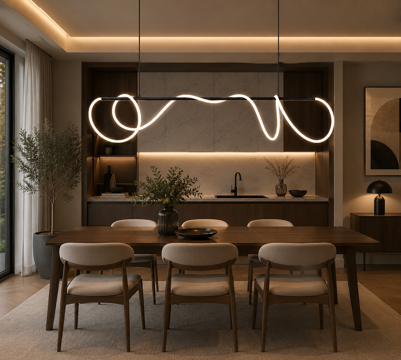 Luminaire Suspendu Chic pour Espace de Vie
