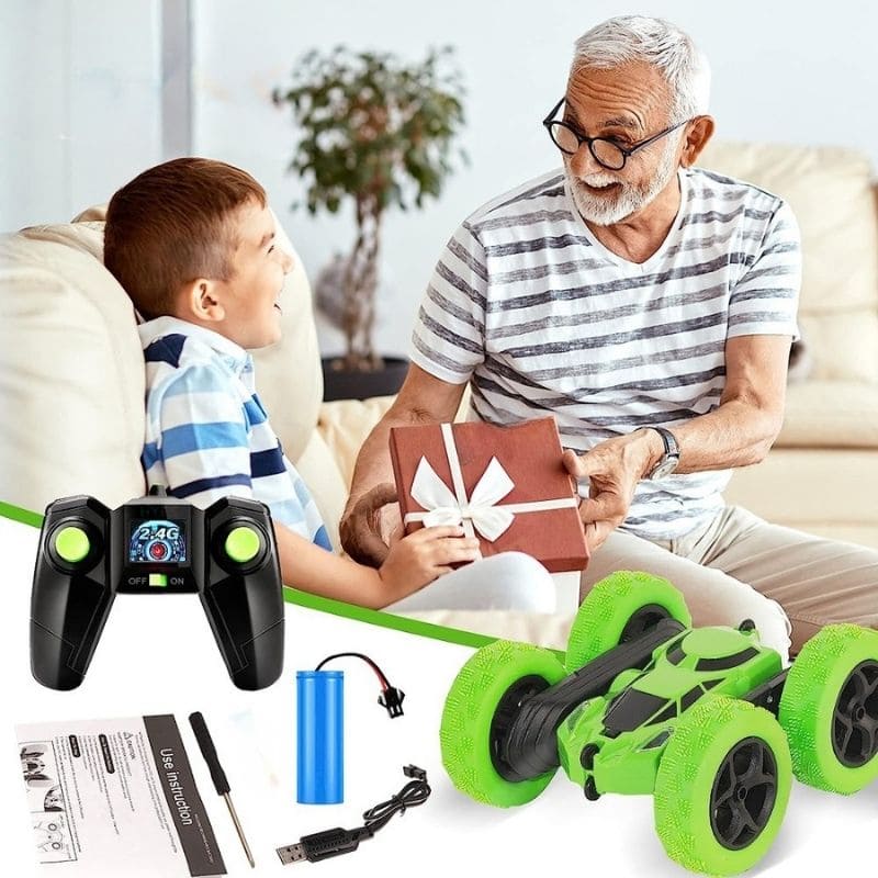 Marcherelle™ – Voiture Télécommandée Cascade 360° Drift Tout Terrain Rechargeable