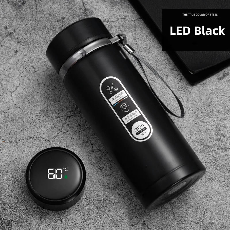 Thermos Intelligent en Acier Inoxydable avec Affichage LED de Température