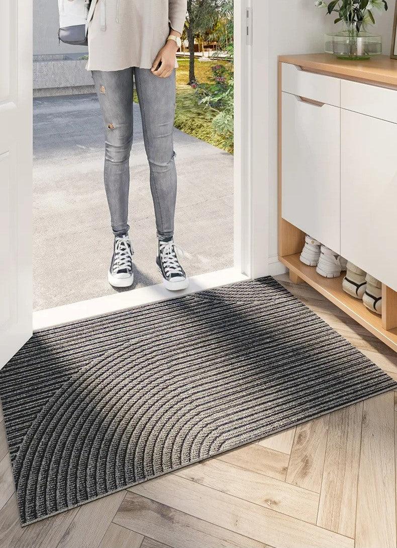 Paillasson Antidérapant Design Nordique – Tapis d'Entrée Anti-Saletés et Anti-Sable