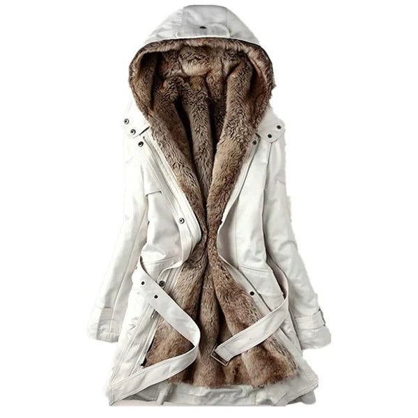 Manteau d’Hiver Doublé Fourrure Ultra Chaud