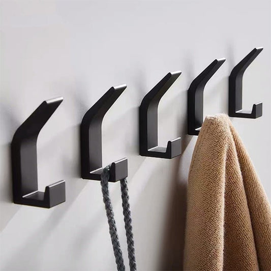 Patères Murales Design en Aluminium Noir & Blanc